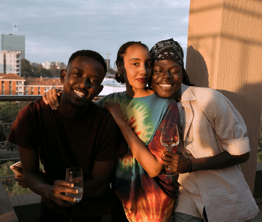 a happy polycule after Polyamory Couples Therapy