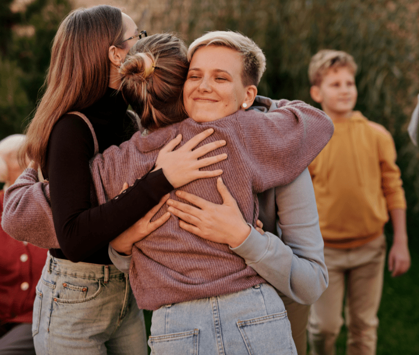 a happy polycule after seeing a polyamory therapist near me