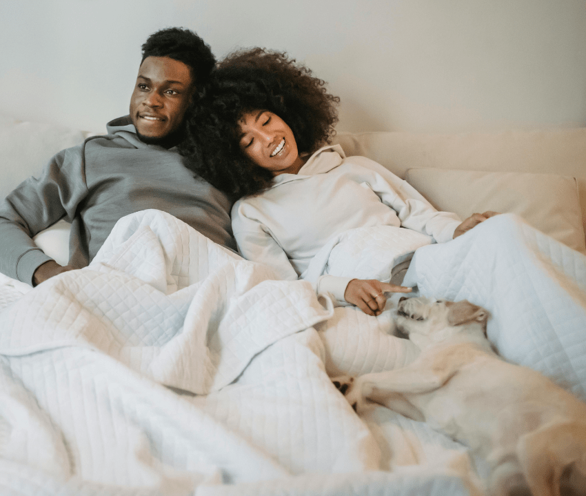 a happy couple after relationship therapy in chicago