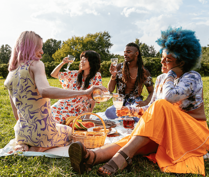 a happy queer friend group after lgbtq therapy