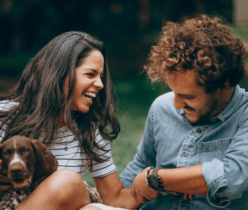 happy friends after seeing their somatic therapist